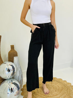 Likely To Be Linen Pants - Ash Black