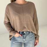 Cooling Down Lightweight Sweater - Mocha