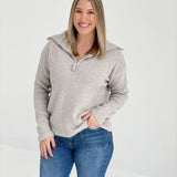 Truce Half Zip Sweater - H Mocha