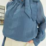 Phaedra Blouse - Slate