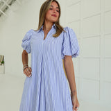 Lisla Midi Dress - Blue