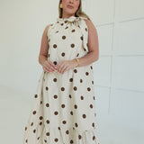 Prim + Proper Midi Dress - Brown