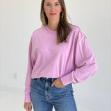 Colder Side Pullover - Rose Pink