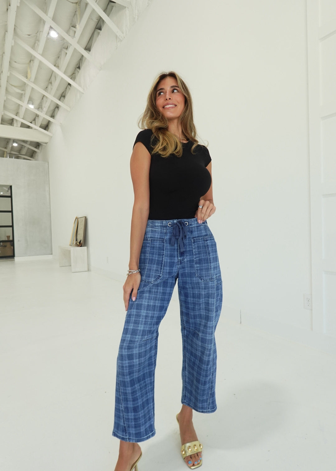 Parker Plaid Jeans