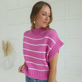 Worth Everything Sweater - Bright Mauve