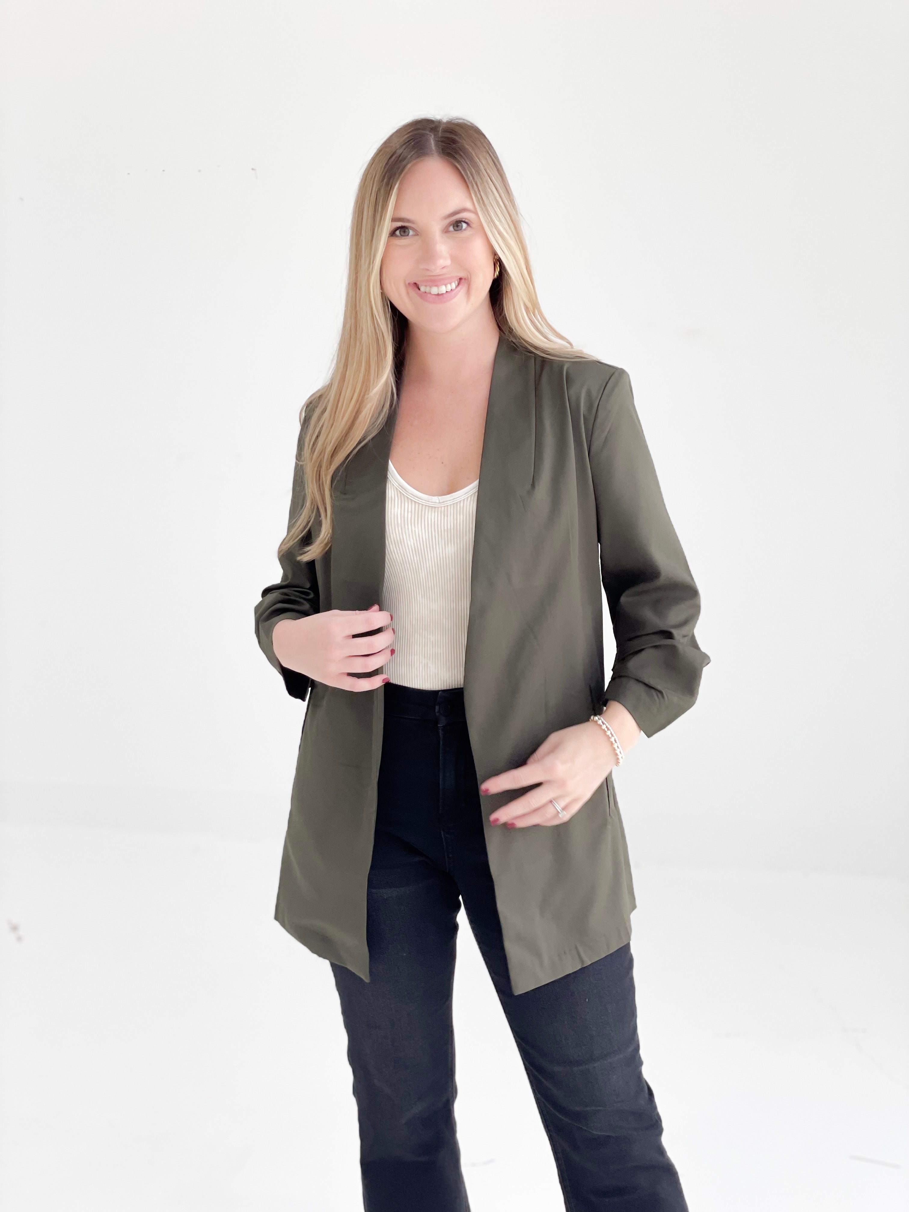 Corporate Blazer - Dark Olive