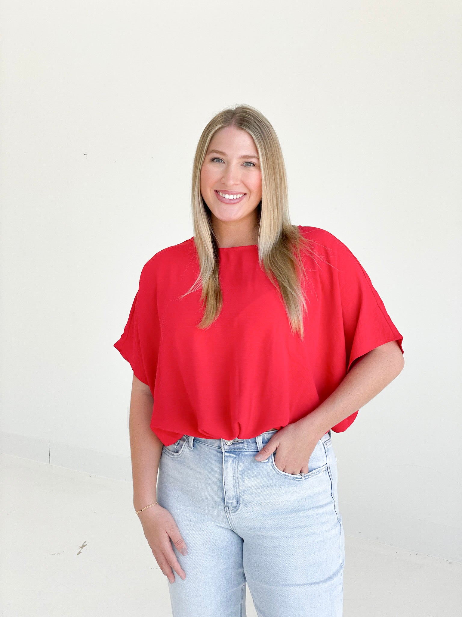 Simpler Time Top - Red