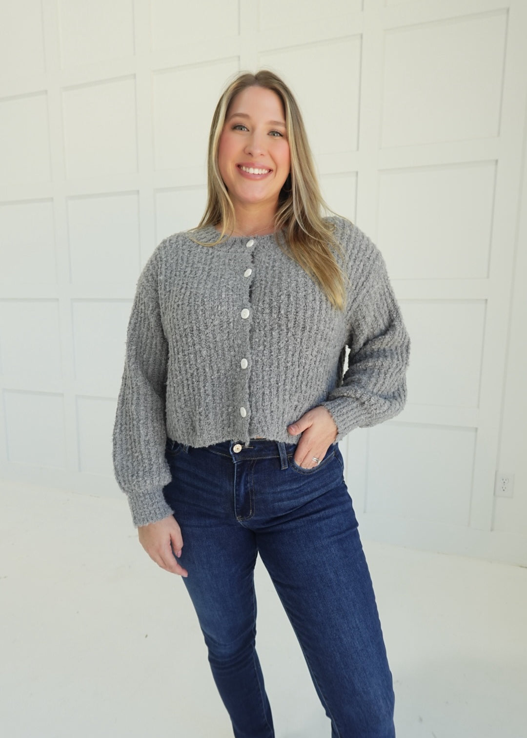 Lunsford Cardi Sweater - Heather Gray