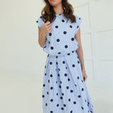 Frenchie Skirt Set - Blue