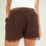 Champagne Pop Shorts - Brown