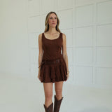 Pleasure To Pleat You Mini Romper Dress