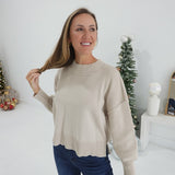 Simply Works Sweater - Sand Beige