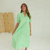 MidWay Midi Dress - Green Mix