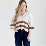 Wallen Striped Cropped Sweater