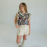 Vintage Lease Top - Wine