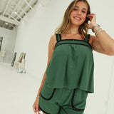 Sunkissed Scalloped Set - Dark Green