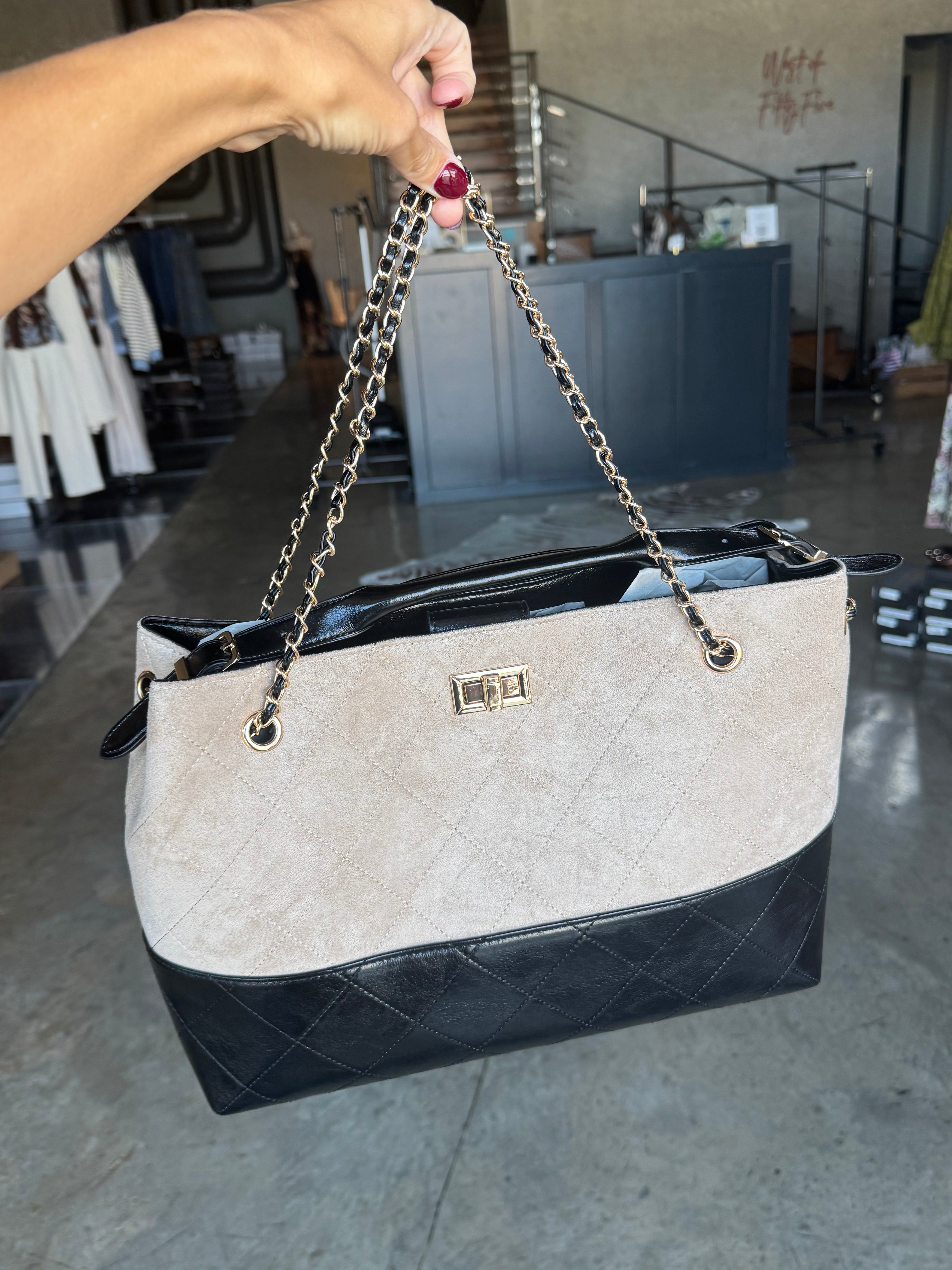 Carol Quilted Totebag