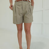 Layfair Trouser Shorts - Mushroom