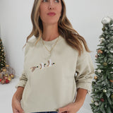 Embroidered Mallard Sweatshirt - Sand