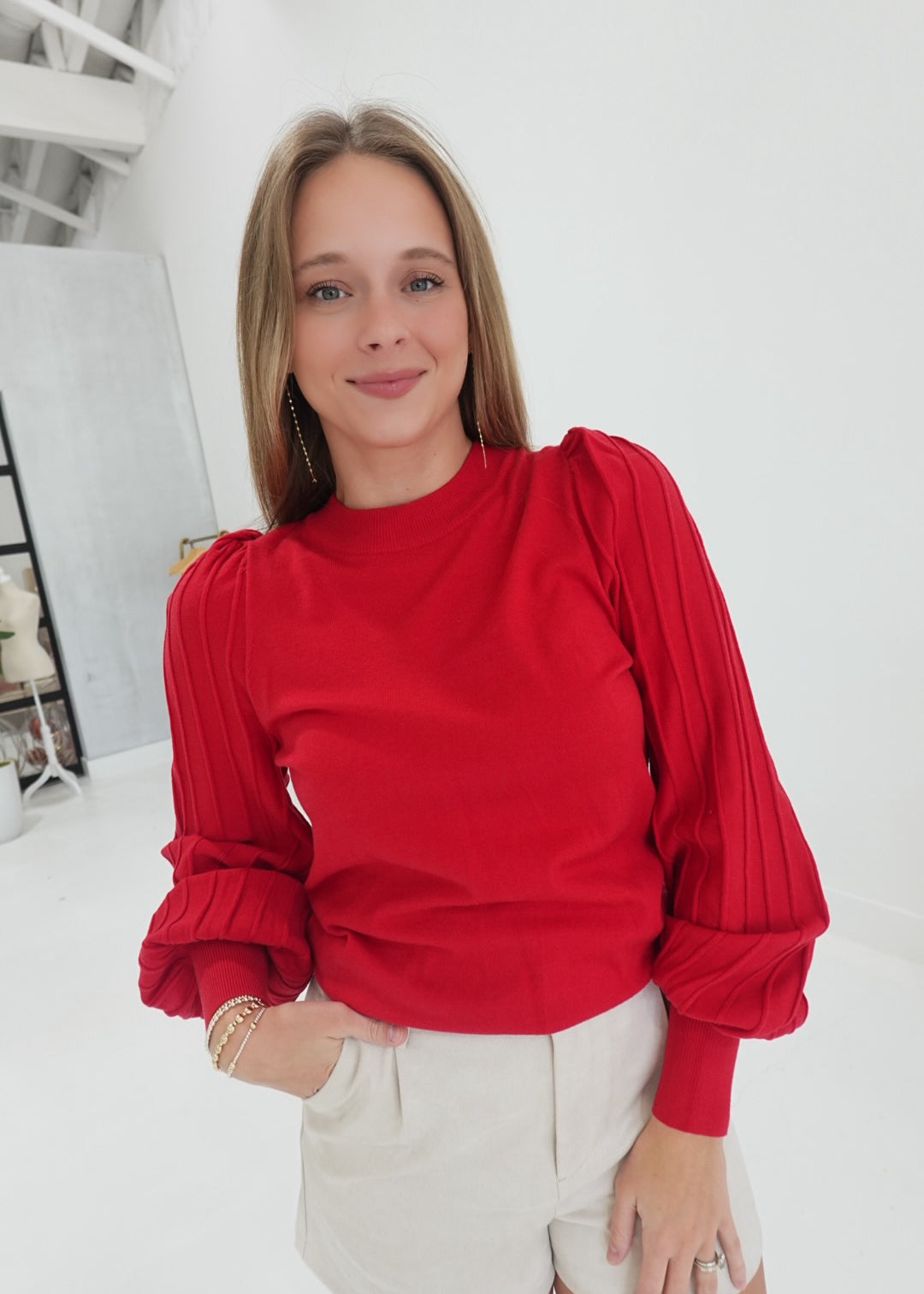 Say Less Sweater - Red