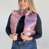 Urban Puffer Vest - Pink