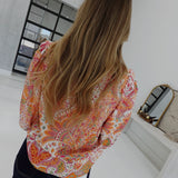 Cora Paisley Top - Orange