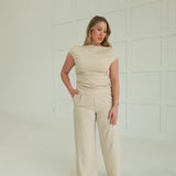 Consider It Trouser Set - Khaki