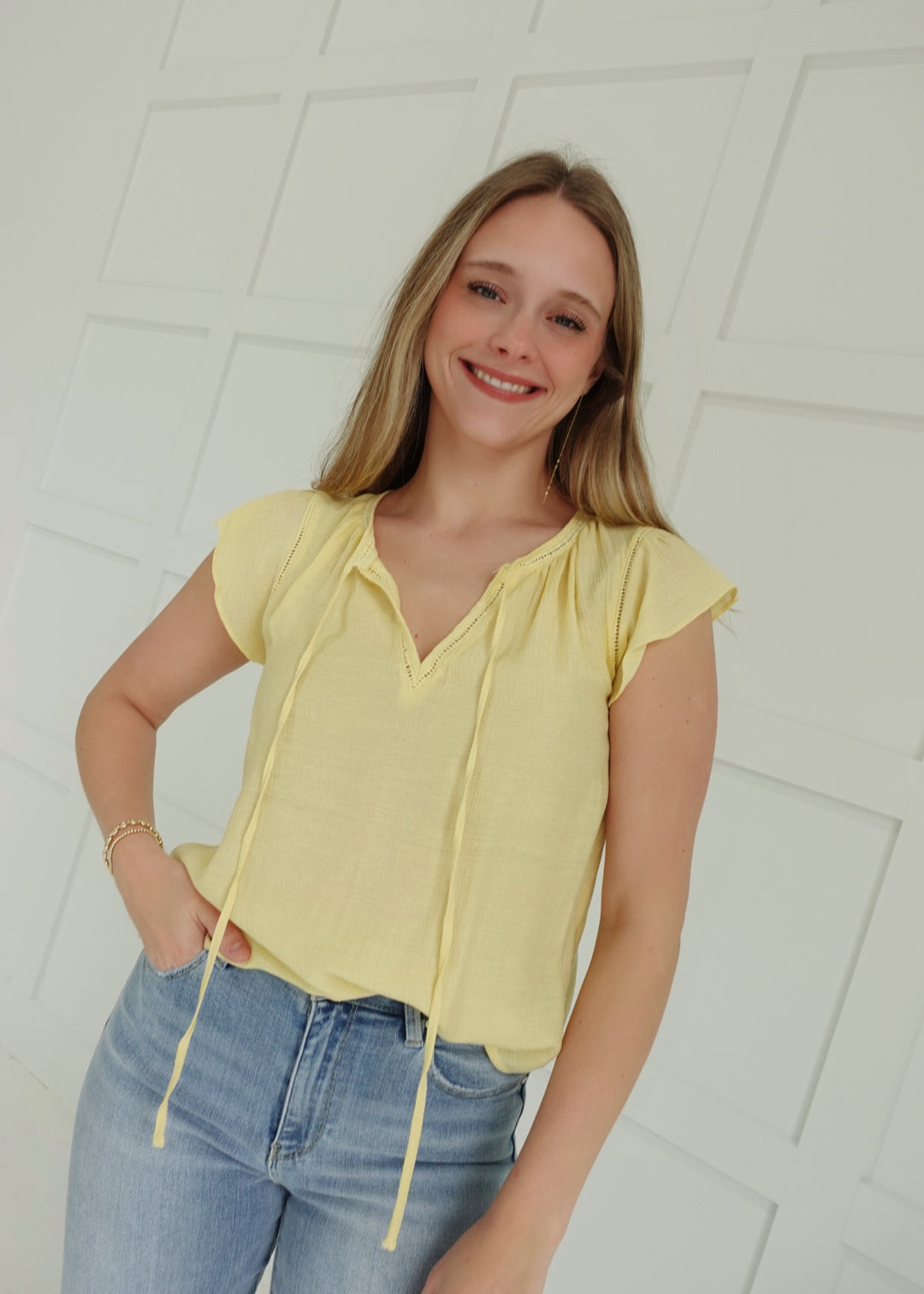 Take It With Bliss Top - Yellow