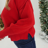 Simply Works Sweater - Ruby