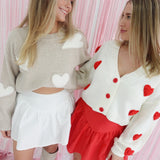 Are We Lovers Mini Skort - Off White *VDAY