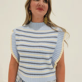 The Rendezvous Sweater Vest - Blue