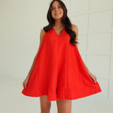 Game Winning Romper - Red
