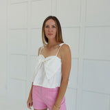 Blakely Bow Top - Off White