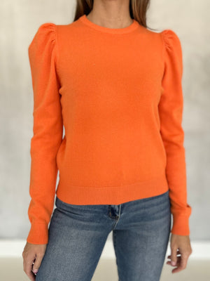 Back For Basics Sweater - Tangerine