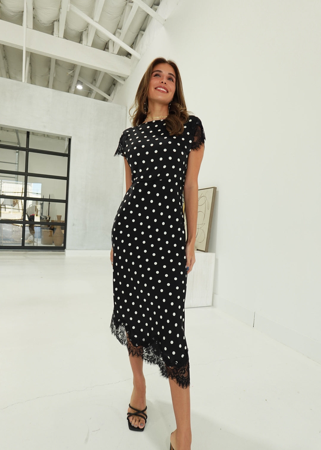 Ellis Midi Dress - Black