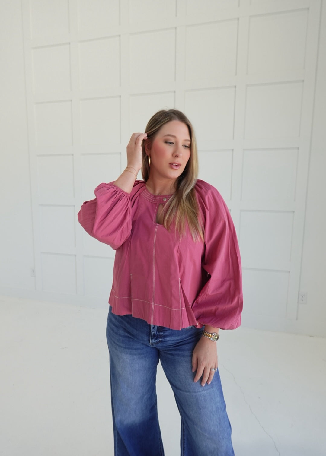 Justified Top - Mauve