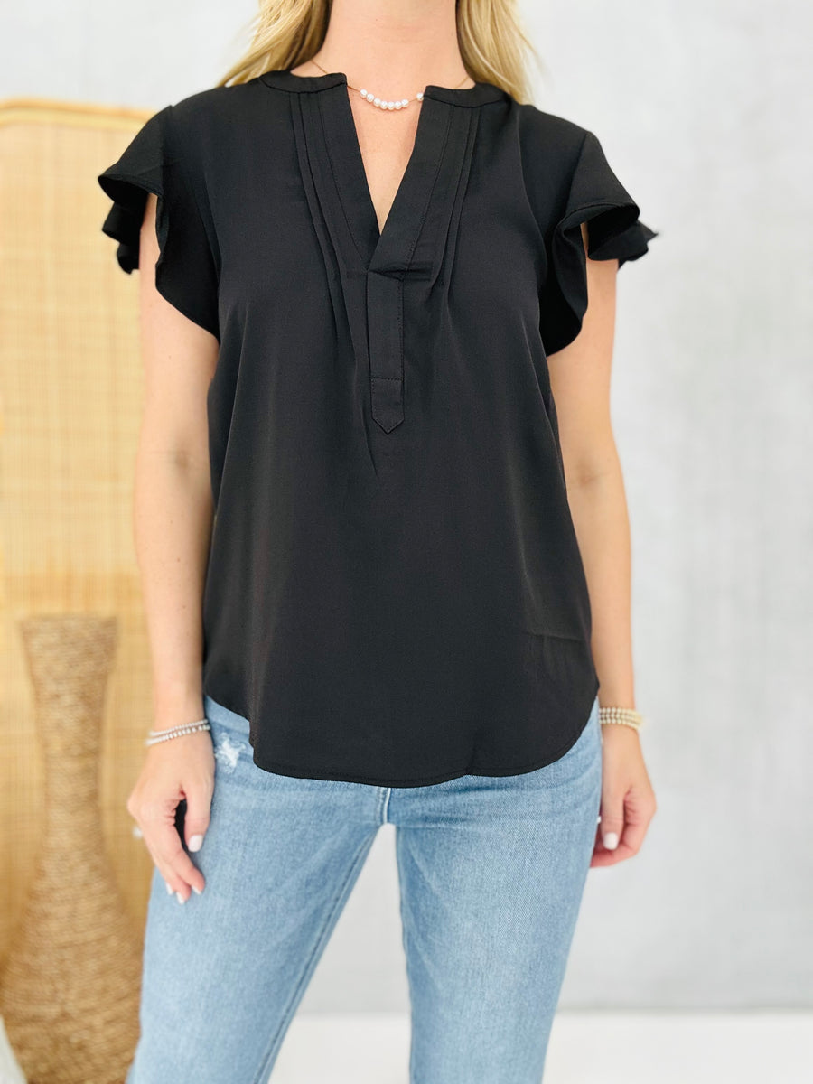 The Blooming Blouse - Black