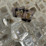 Open Rectangle Earrings