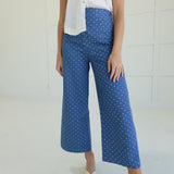 Priscock Polka-Dot Pants - Sky