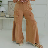 Silo Wide Leg Pants - Cinnamon