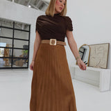 Selene Maxi Skirt - Camel