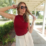 Do's & Don'ts Top - Deep Red