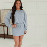 Jump To It Pullover - Blue Stone