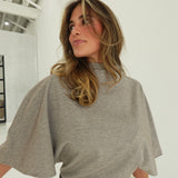 Prudence Cape Shape Top - Mocha
