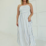 Kiva Midi Dress - Navy