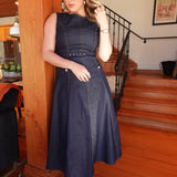 Matron of Denim Midi Dress