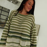 Autumn Air Sweater - Olive