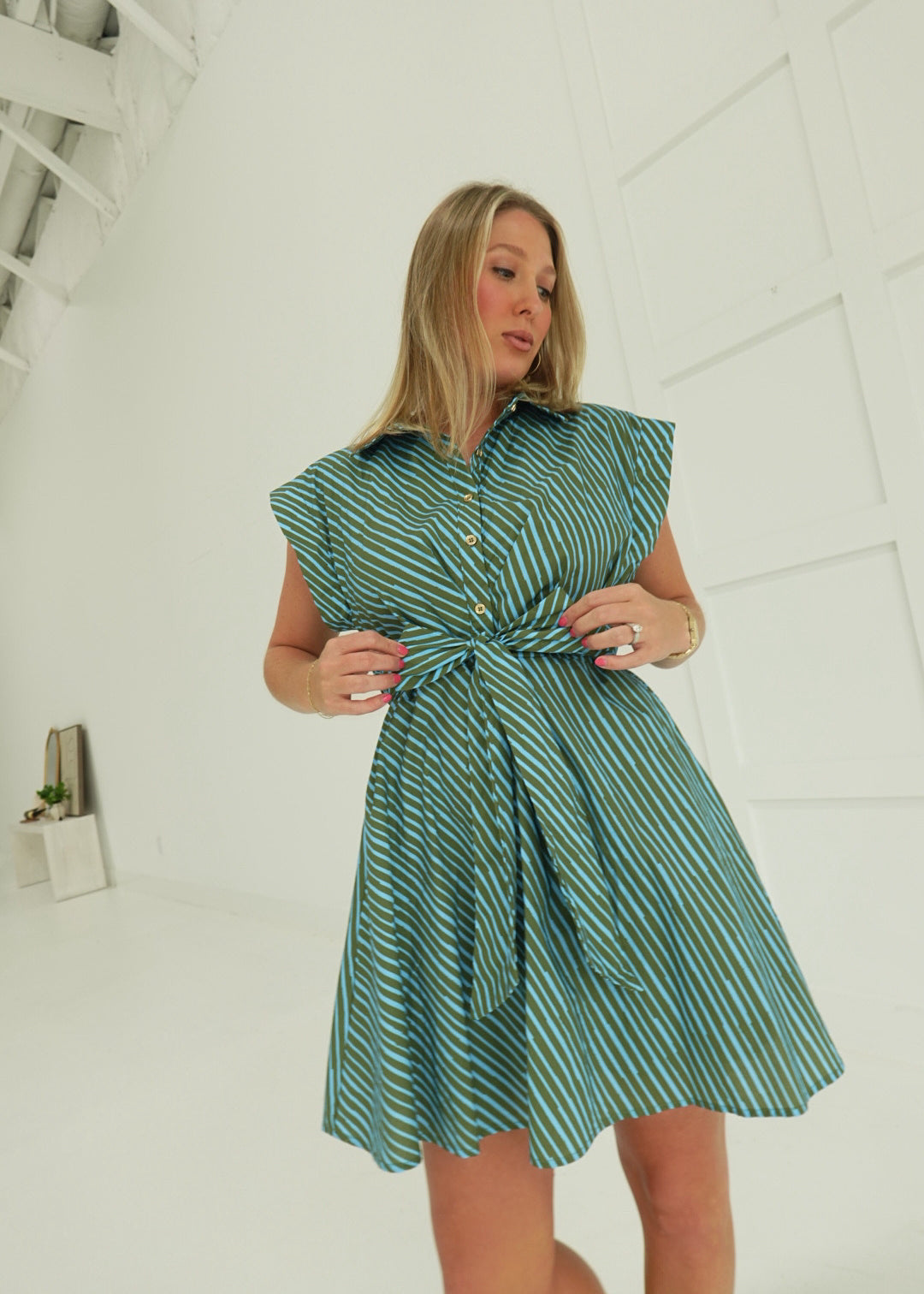 Housewives Mini Dress - Olive