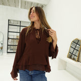 Callie Blouse - Brown