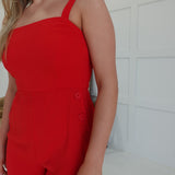 Jetlag Jumpsuit - Red